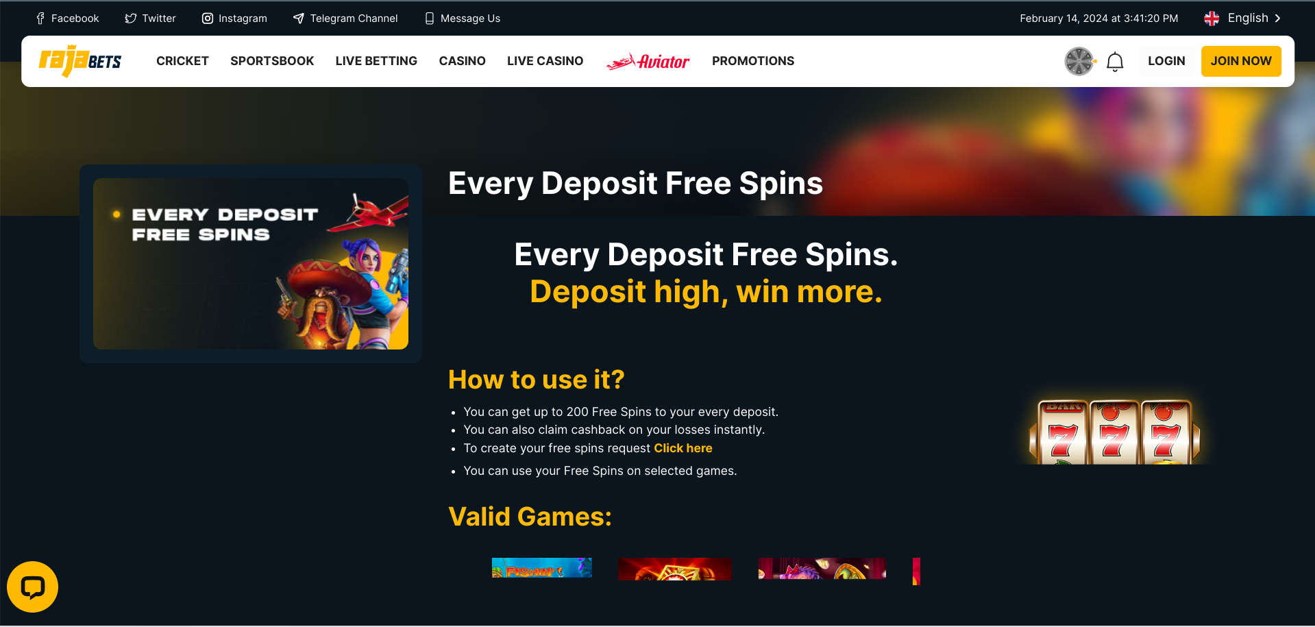 Daily Free Spins and More